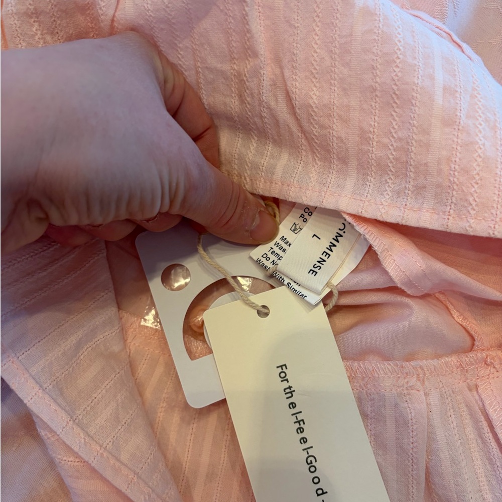 NWT Sz L Commense Blush Pink Midi Sundress - Picture 7 of 12